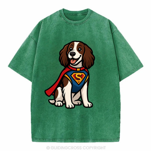 Springer Spaniel Friendly Hero  - Vintage T-shirt