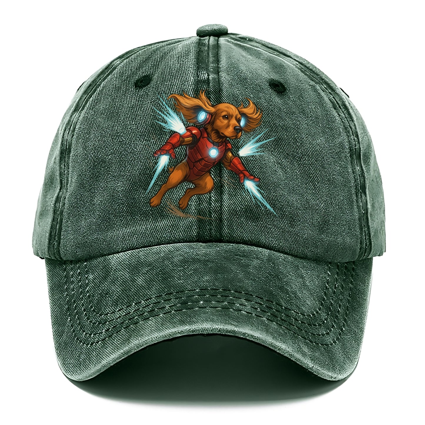 Cocker Spaniel Iron Man  - Classic Cap - Forest Mist(Green)