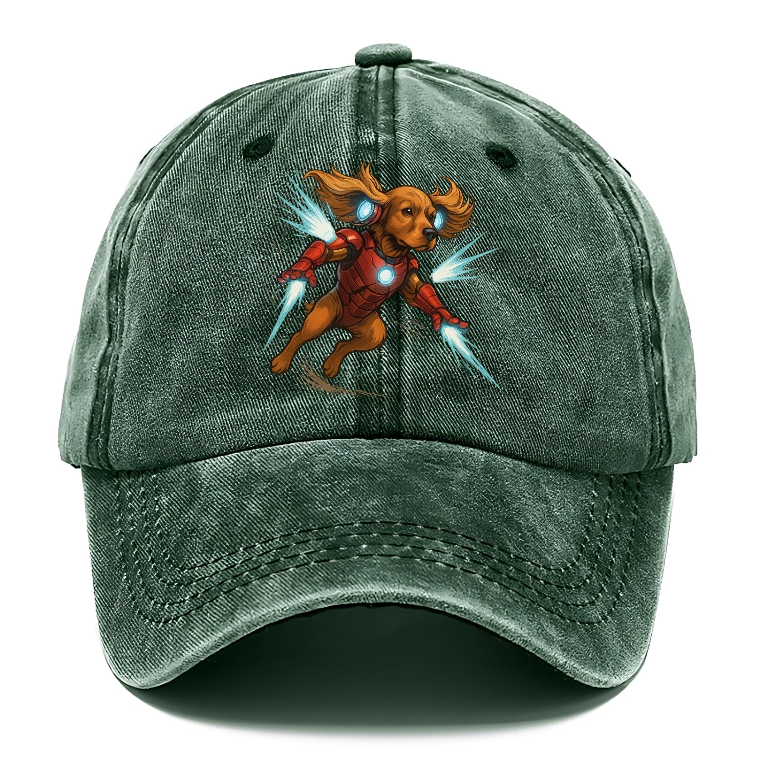 Cocker Spaniel Iron Man  - Classic Cap - Forest Mist(Green)
