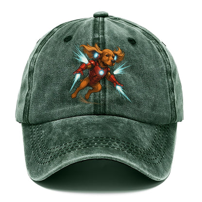Cocker Spaniel Iron Man  - Classic Cap - Forest Mist(Green)