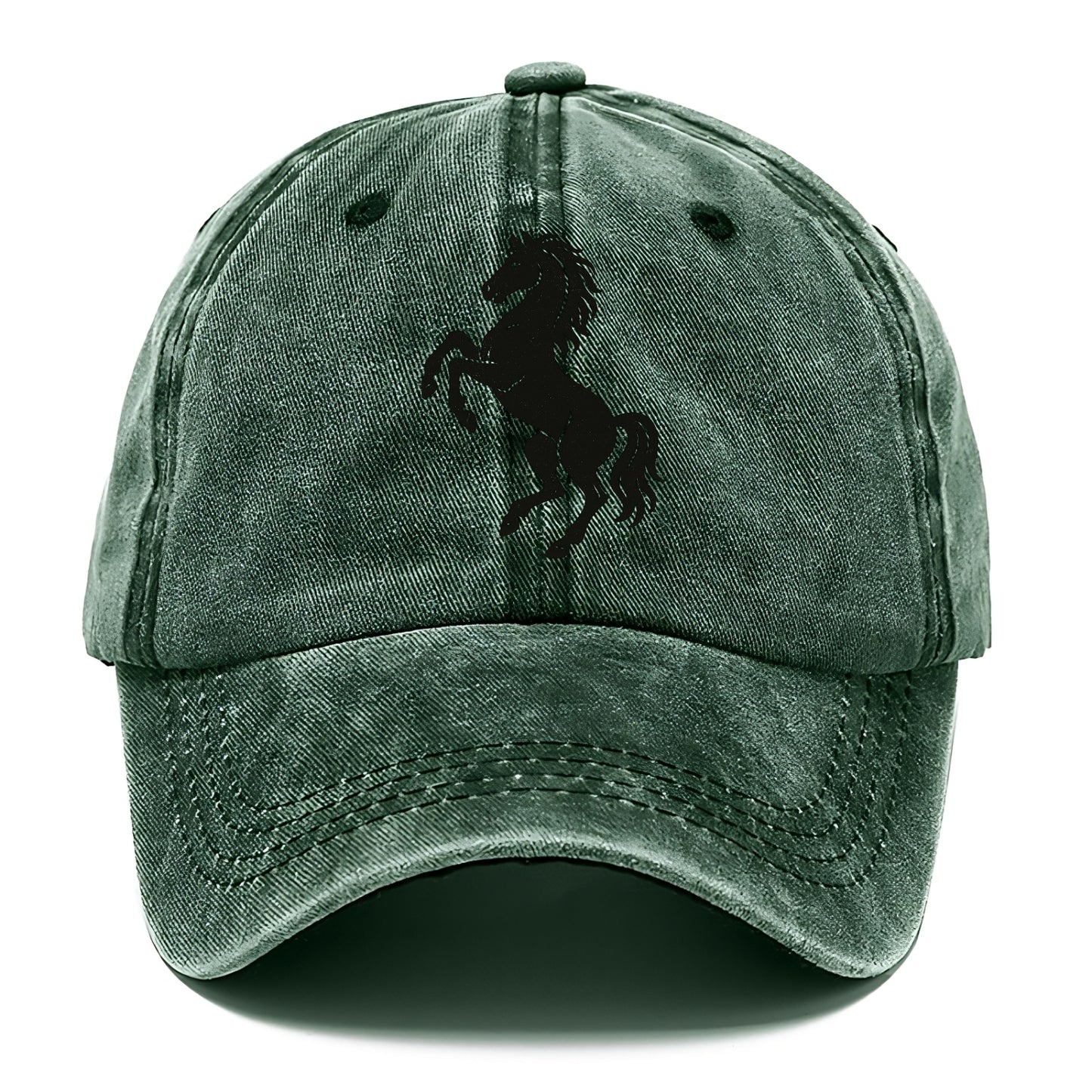 Stallion rearing on hind legs - Classic Cap - Forest Mist(Green)