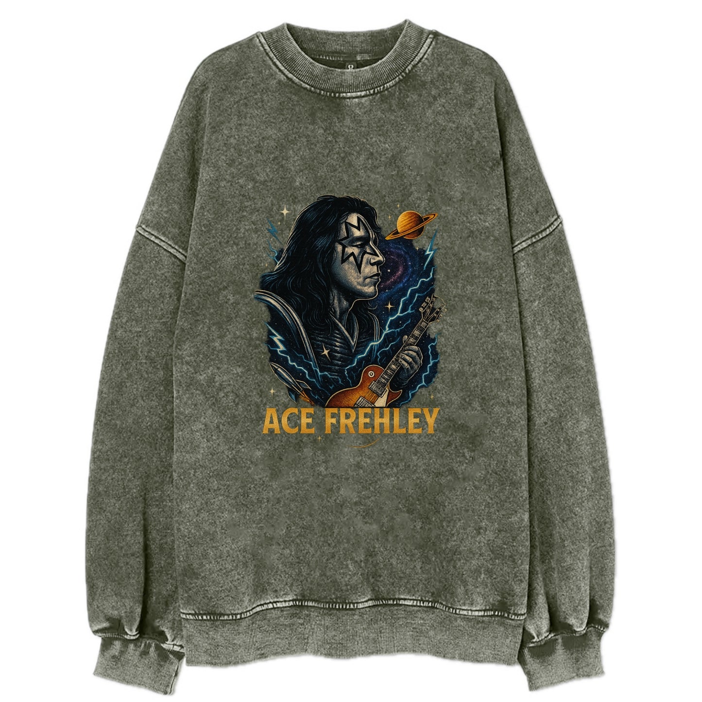 Icon Portrait - Vintage Sweatshirt - Forest Mist(Green)