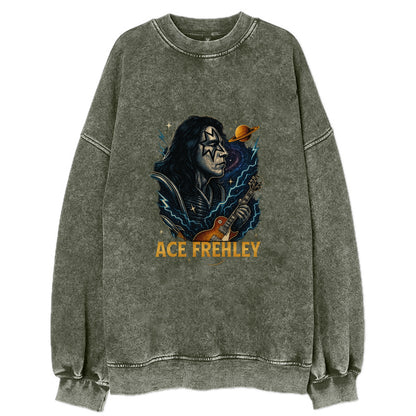 Icon Portrait - Vintage Sweatshirt - Forest Mist(Green)