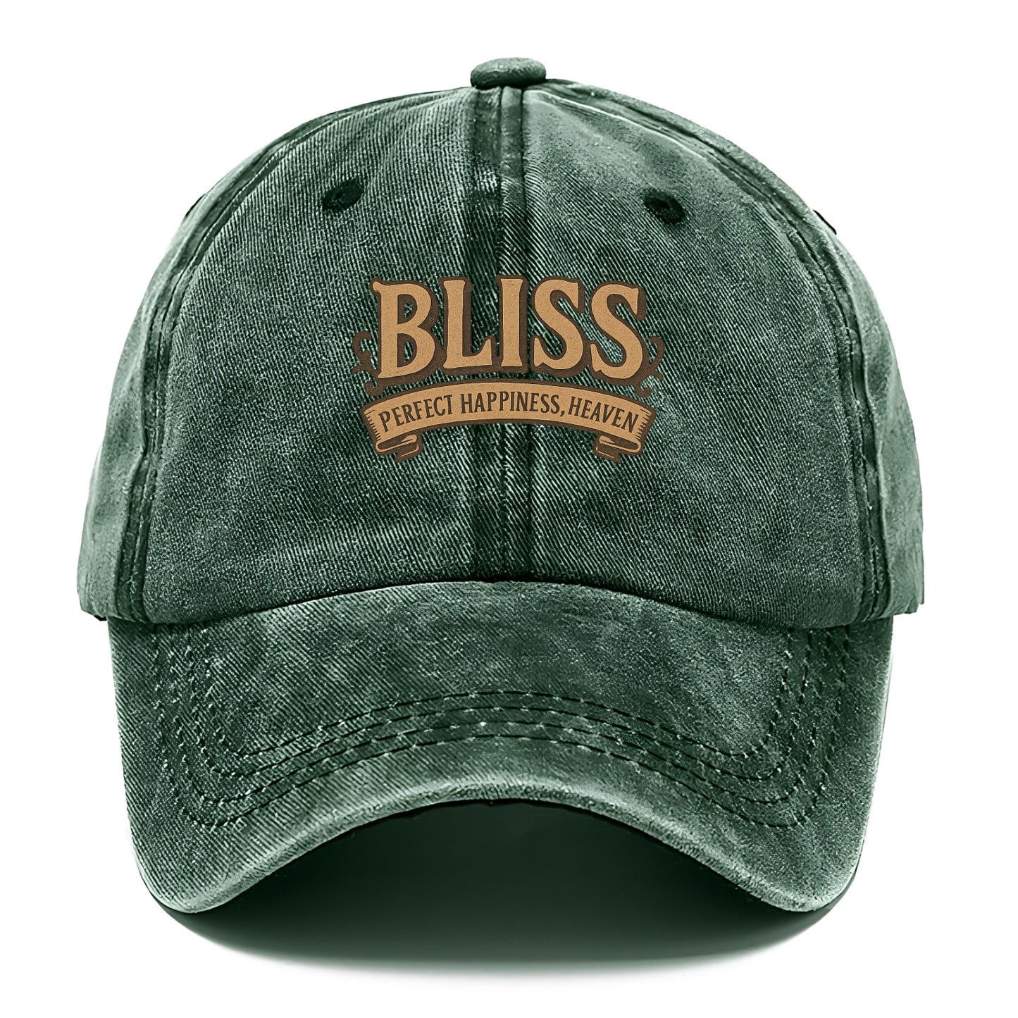 Bold typography design - "BLISS" - perfect happiness, heaven - Classic Cap - Forest Mist(Green)