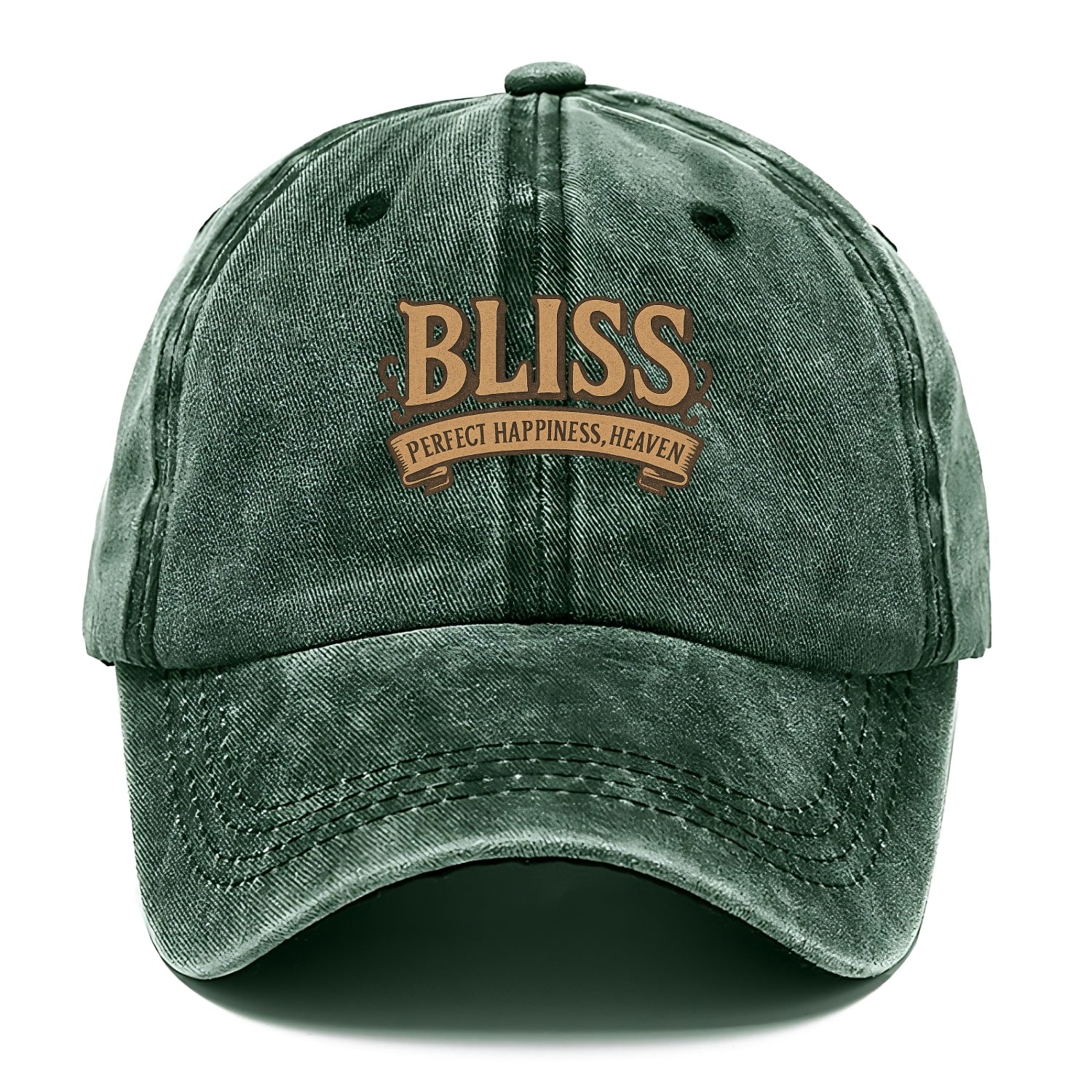 Bold typography design - "BLISS" - perfect happiness, heaven - Classic Cap - Forest Mist(Green)