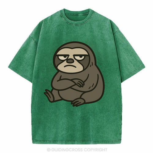 The Sloth Judging Silently - Vintage T-shirt