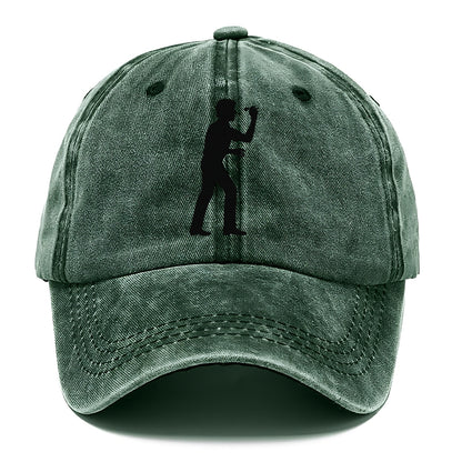 Darts player in throwing stance - Classic Cap - Forest Mist(Green)