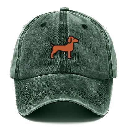 Vizsla - Rust colored flat side profile - Classic Cap - Forest Mist(Green)