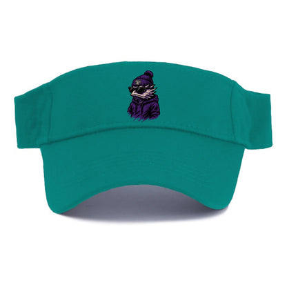 Fort Worth Horned Frog wearing TCU beanie with frog patch - Visor - Forest Mist(Green)