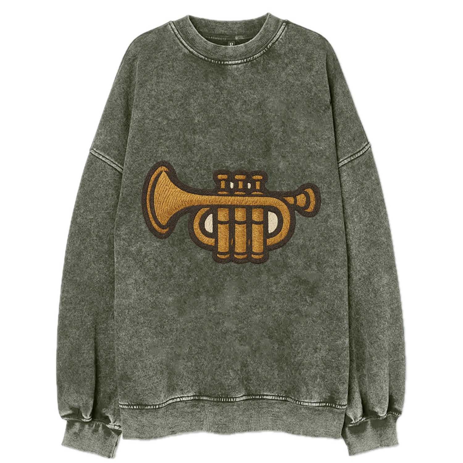 Trumpet  - Vintage Sweatshirt - Forest Mist(Green)