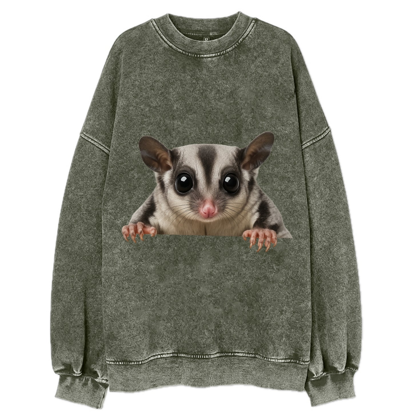 Sugar Glider  - Vintage Sweatshirt - Forest Mist(Green)
