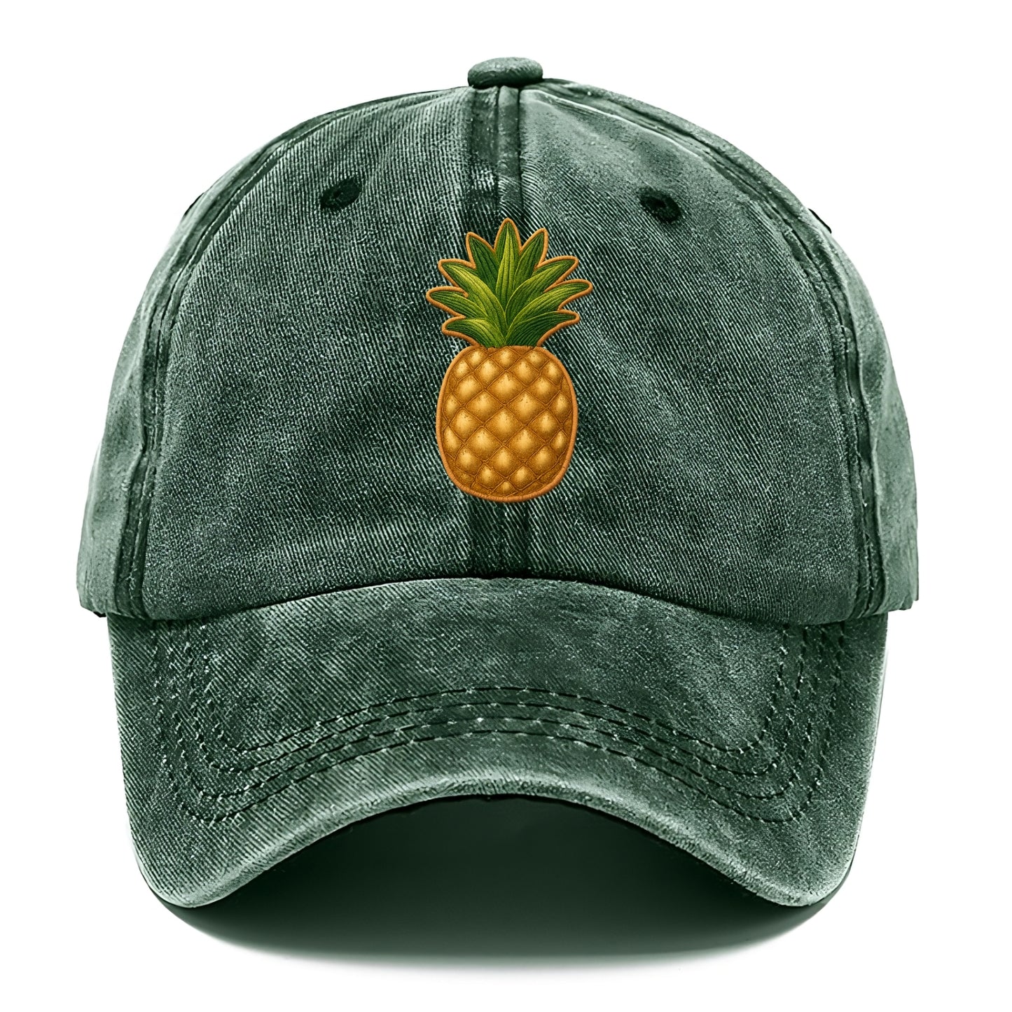 PINEAPPLE CROWN - tropical fruit in yellow and green , hospitality - Classic Cap - Forest Mist(Green)
