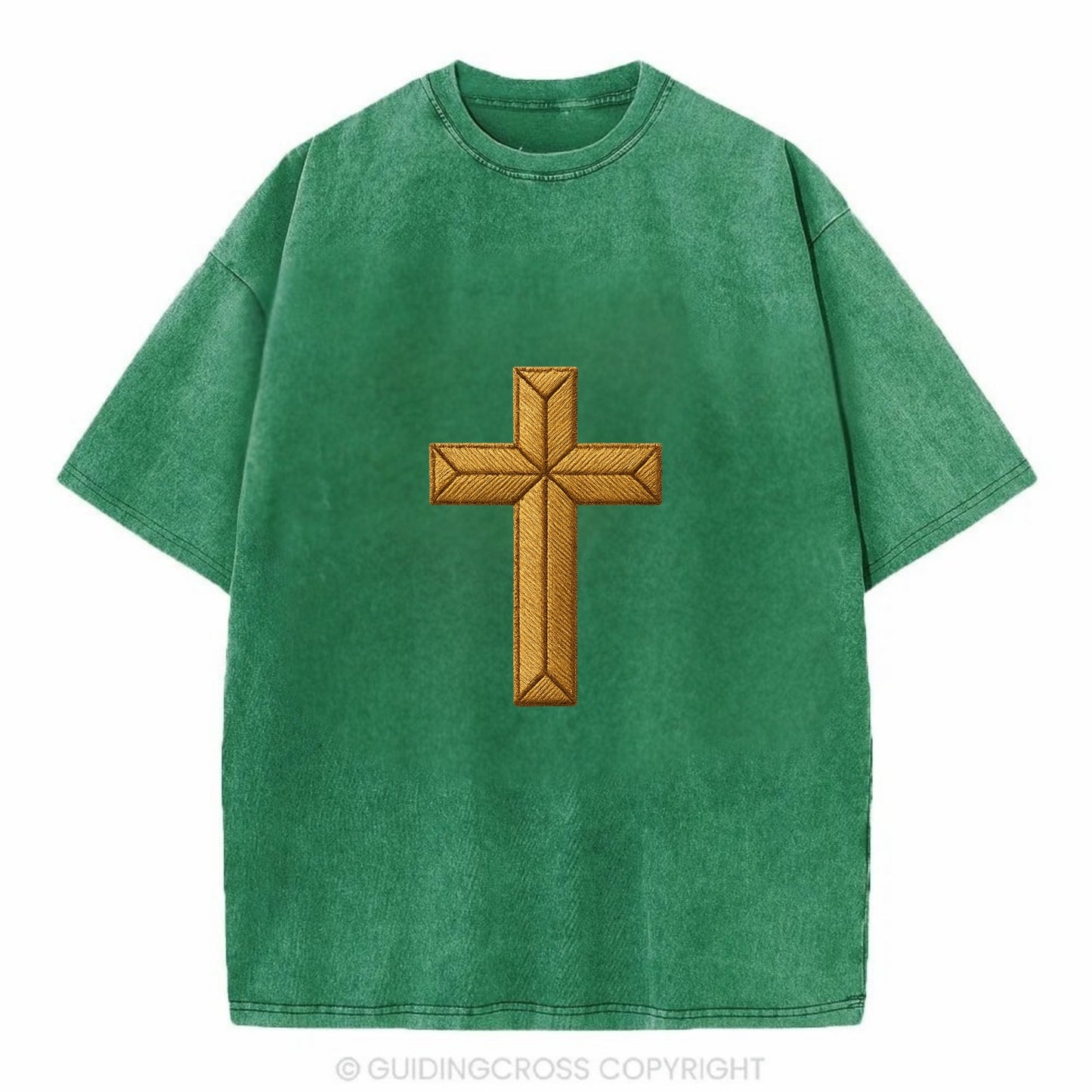 Rock Cross  - Vintage T-shirt - Forest Mist(Green)