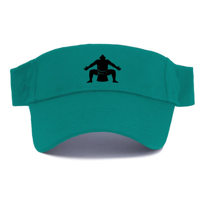 Japanese sumo wrestler ceremonial stance - Visor - Forest Mist(Green)