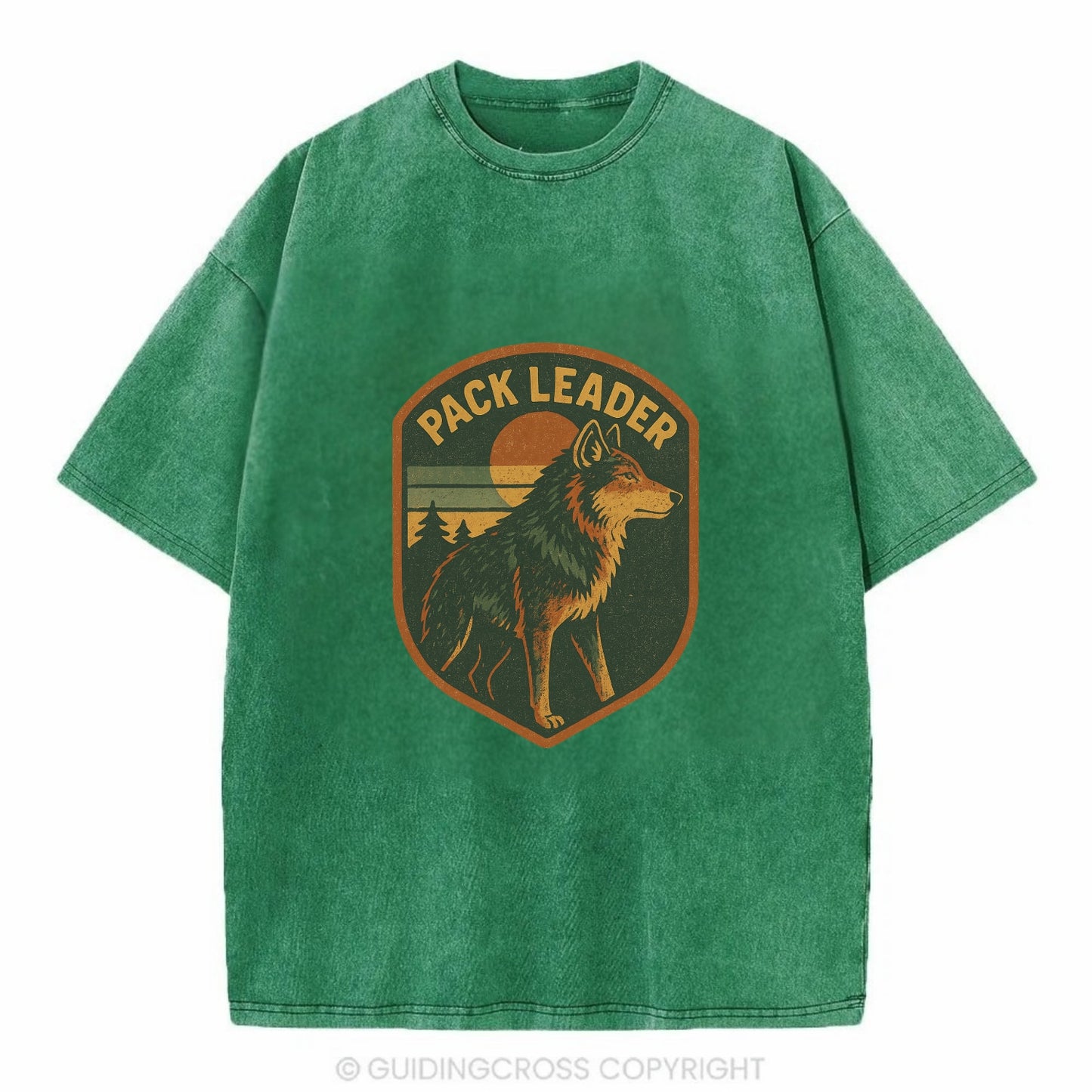 Pack Leader  - Vintage T-shirt - Forest Mist(Green)