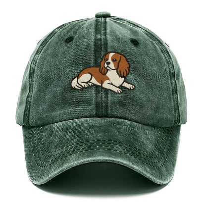 Cavalier King Charles Spaniel - Blenheim Classic Cap - Forest Mist(Green)