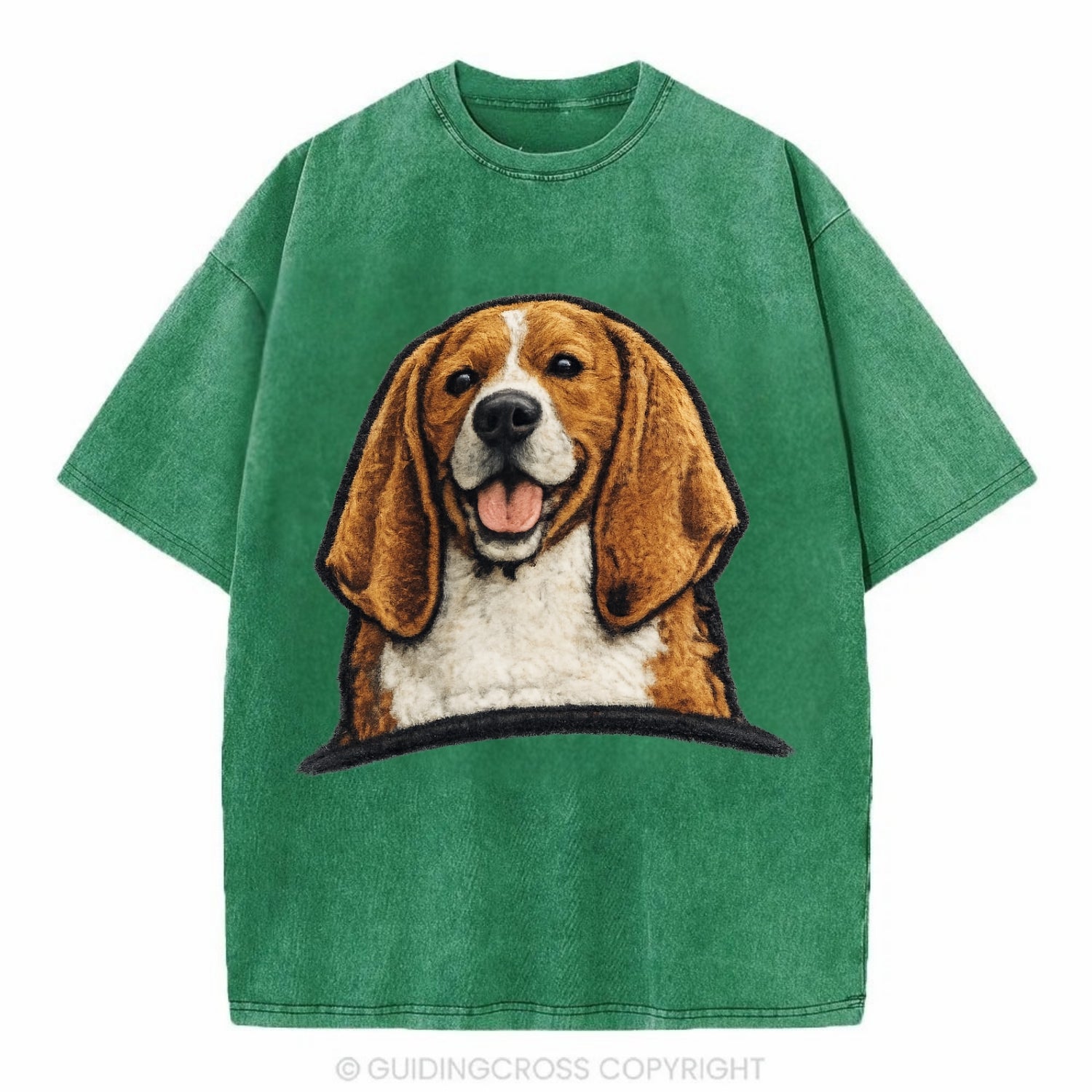 Buddy Beagle - Vintage T-shirt - Forest Mist(Green)