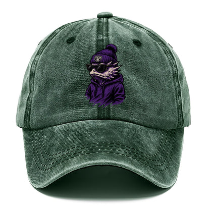 Fort Worth Horned Frog wearing TCU beanie with frog patch - Classic Cap - Forest Mist(Green)