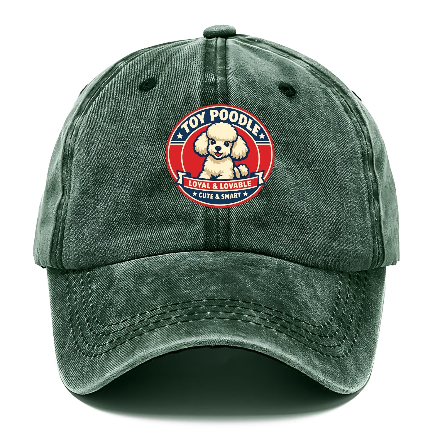 Elegant Poodle Emblem - Classic Cap - Forest Mist(Green)