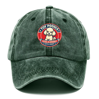 Elegant Poodle Emblem - Classic Cap - Forest Mist(Green)