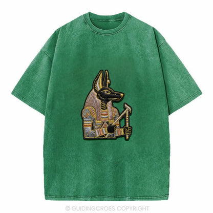 Anubis - Vintage T-shirt - Forest Mist(Green)