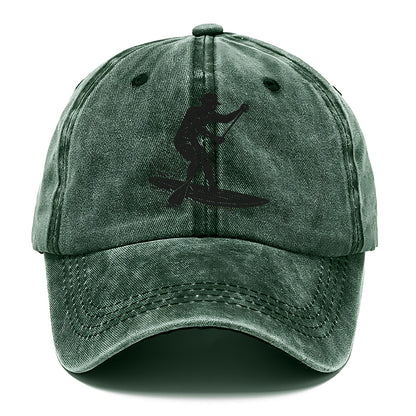 Stand-up paddleboarder on calm water - Classic Cap - Forest Mist(Green)
