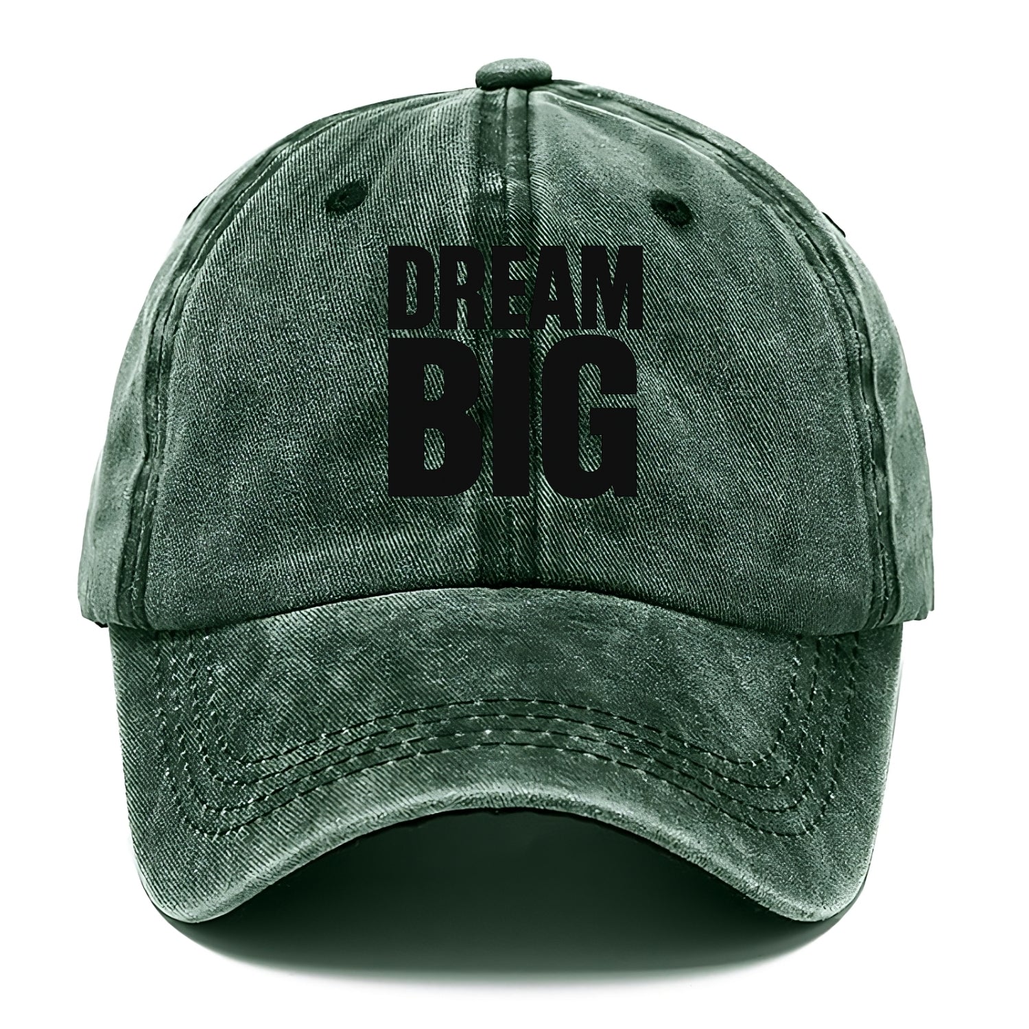 Bold typography design - "DREAM BIG" - ambitious goals, no limits - Classic Cap - Forest Mist(Green)