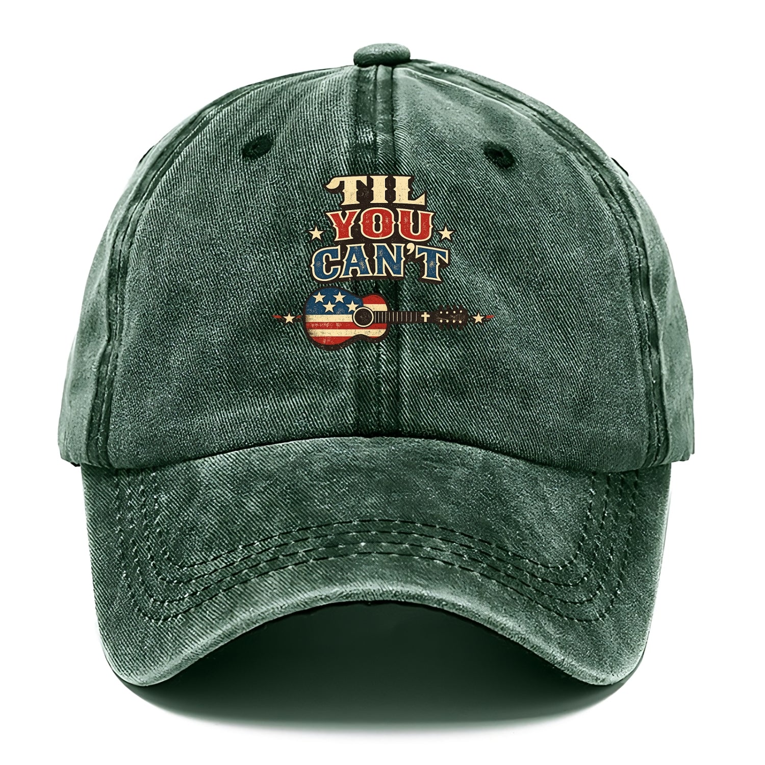 Til You Cant - Flag Guitar - Classic Cap - Forest Mist(Green)