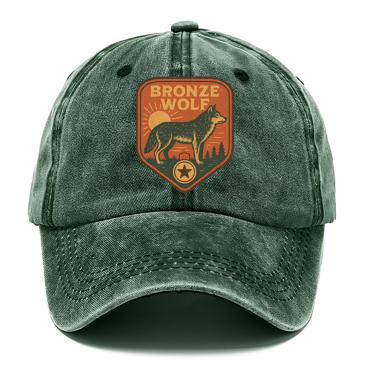 Bronze Wolf Medal  - Classic Cap - Forest Mist(Green)
