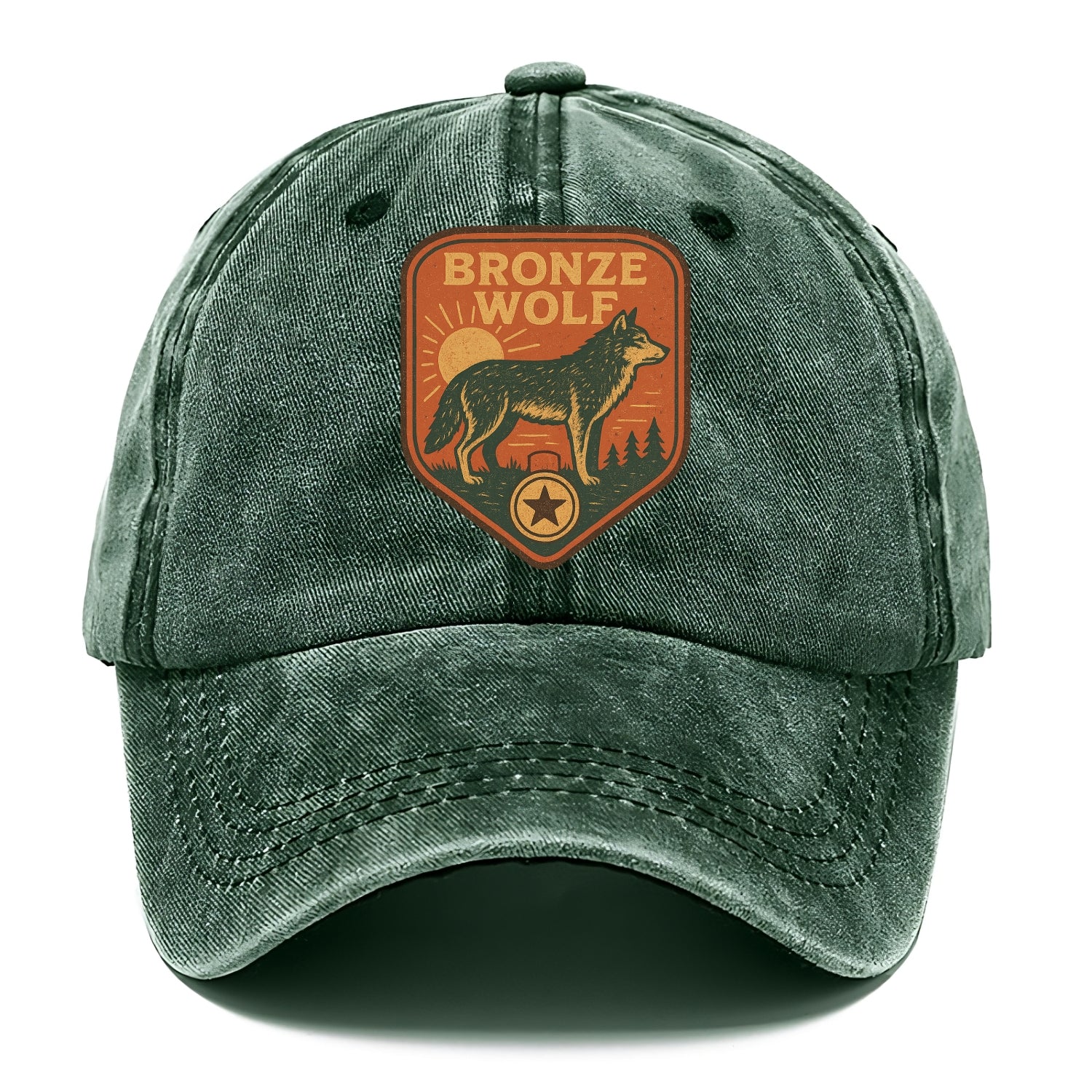 Bronze Wolf Medal  - Classic Cap - Forest Mist(Green)