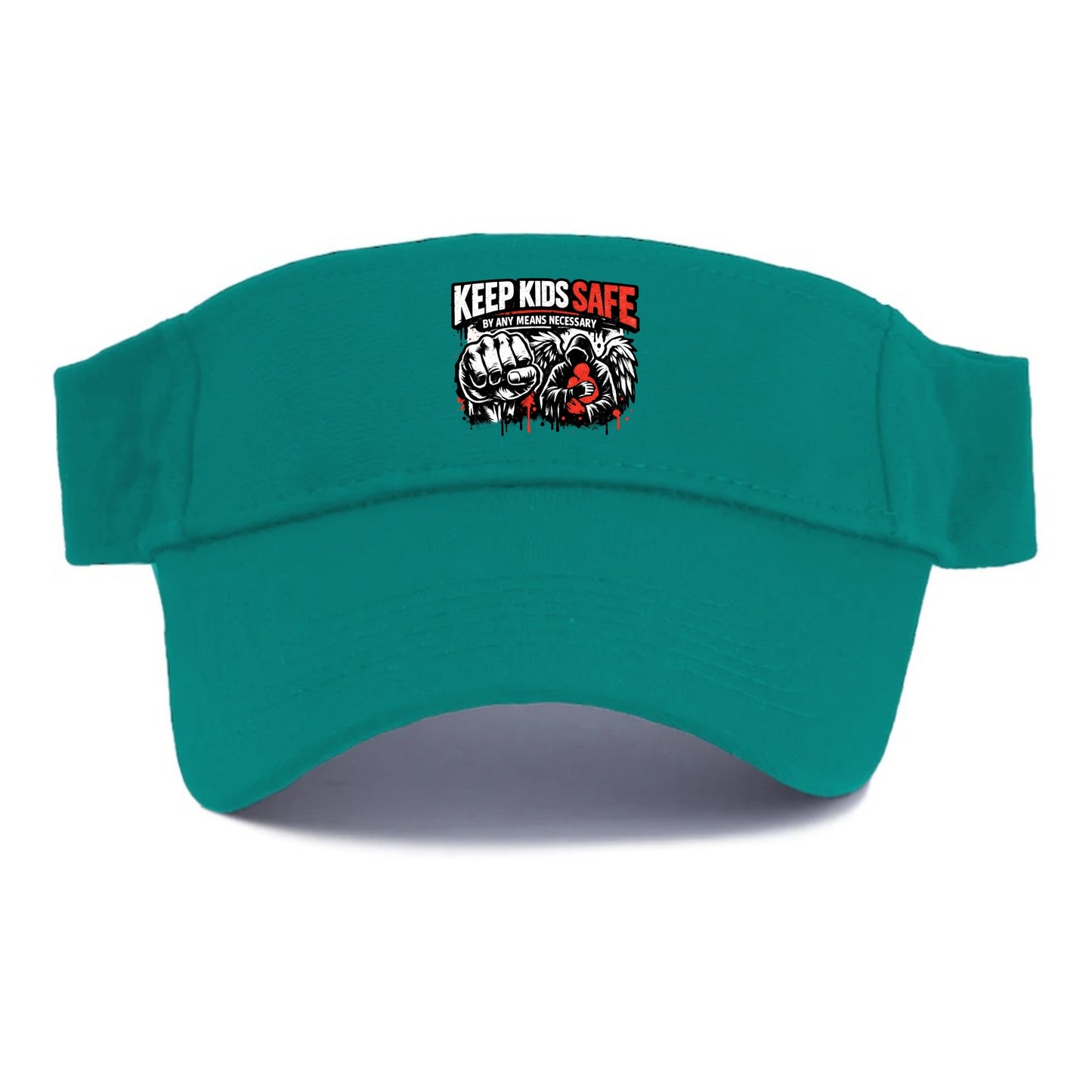 Keep Kids Safe By Any Means - Visor - Forest Mist(Green)