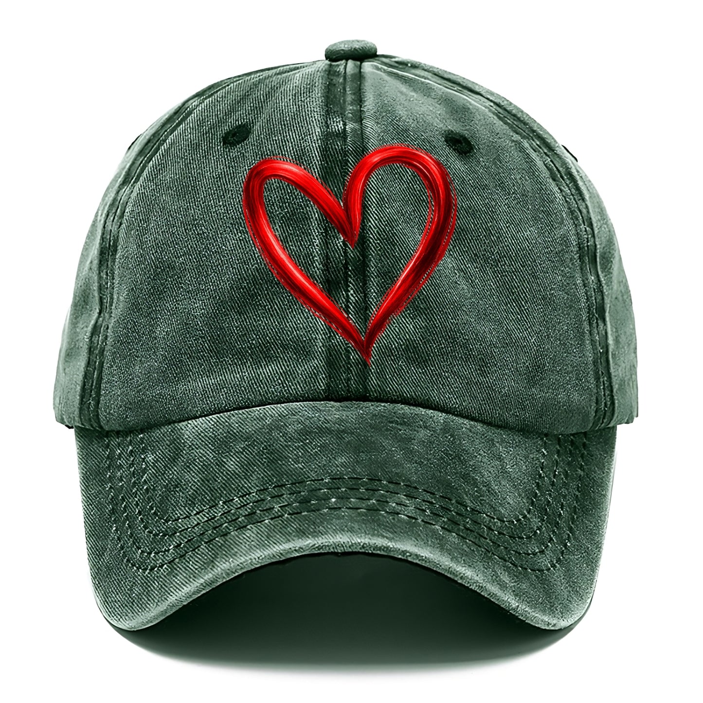 Love Heart - Classic Cap - Forest Mist(Green)