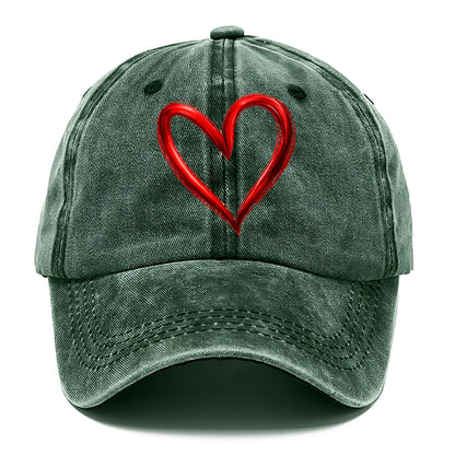 Love Heart - Classic Cap - Forest Mist(Green)