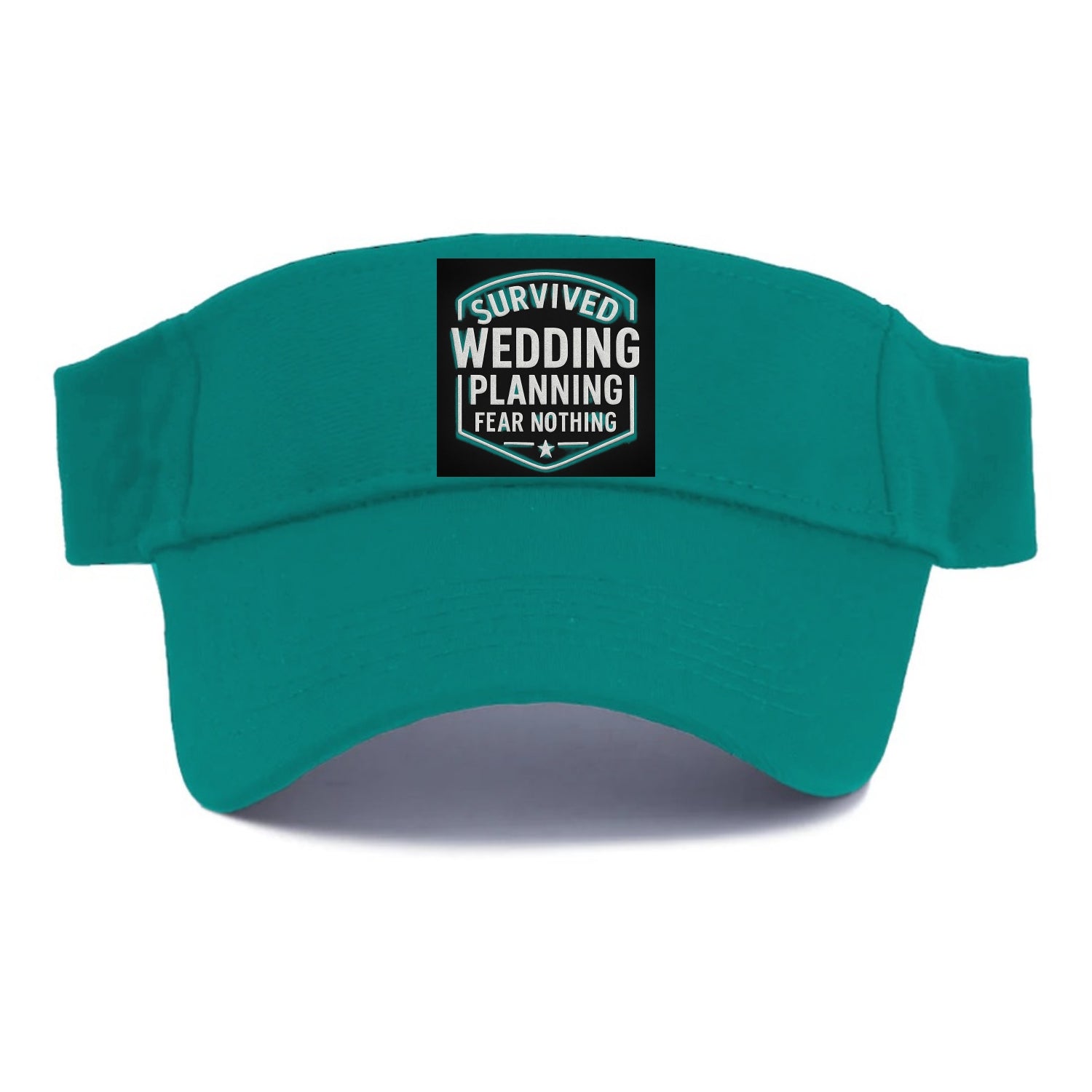 Survived wedding planning, fear nothing - Visor - Forest Mist(Green)