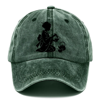 Geisha traditional tea ceremony - Classic Cap - Forest Mist(Green)