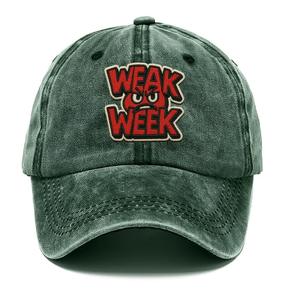 WEAK;WEEK WARRIOR Monday Blue Cap - Classic Cap - Forest Mist(Green)