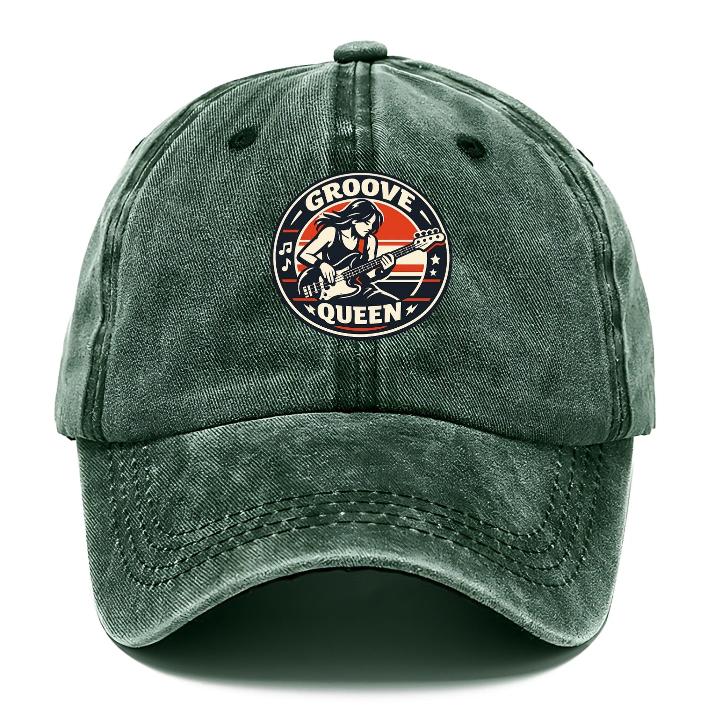 Groove Queen Emblem - Classic Cap - Forest Mist(Green)