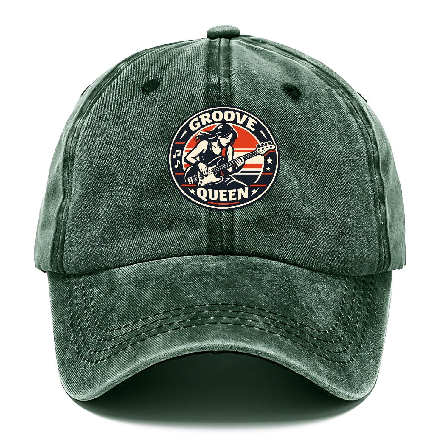 Groove Queen Emblem - Classic Cap - Forest Mist(Green)