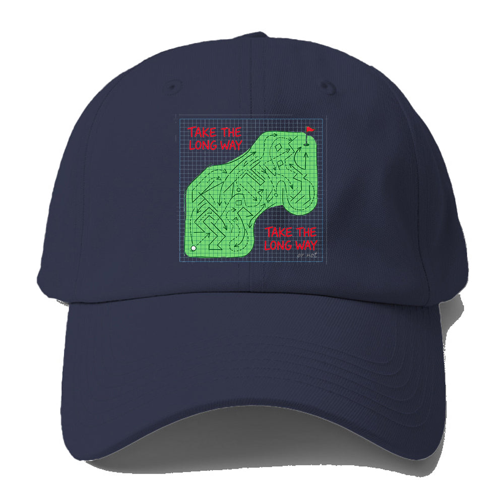 Long Way Golf Baseball Cap
