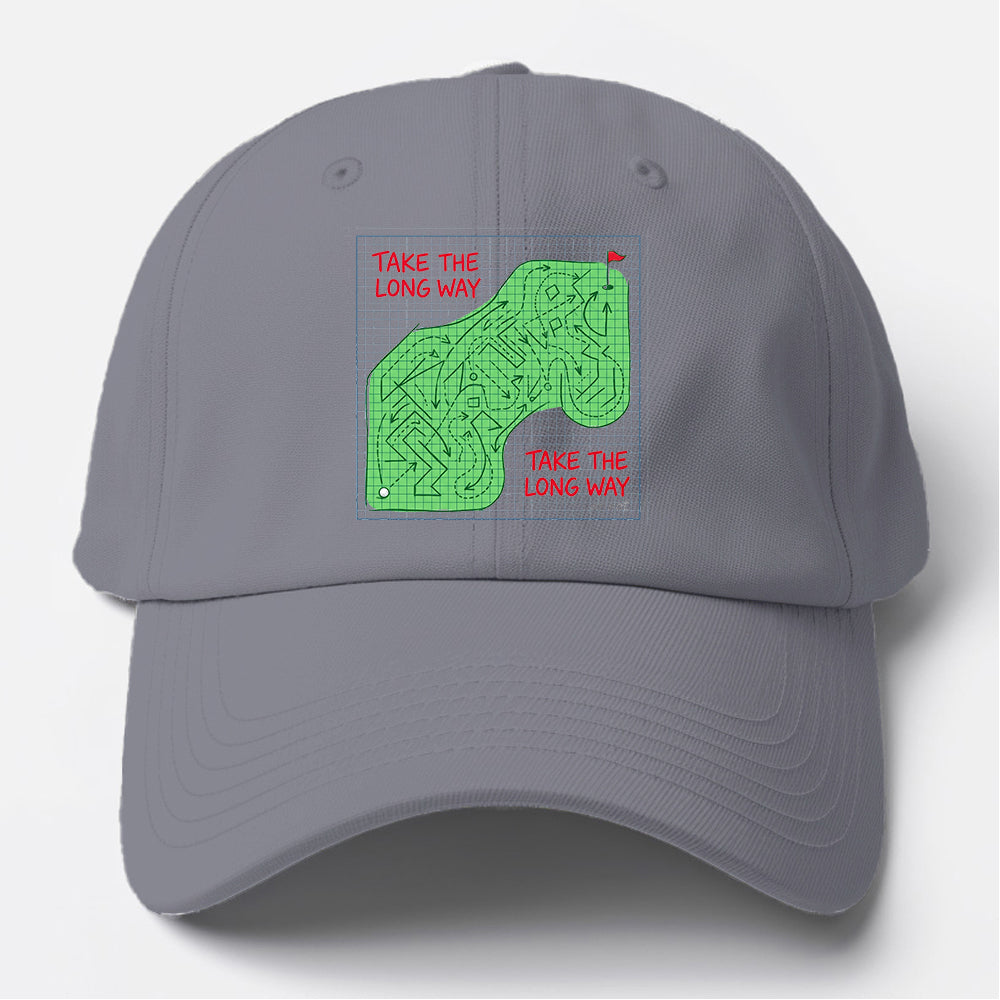 Long Way Golf Baseball Cap