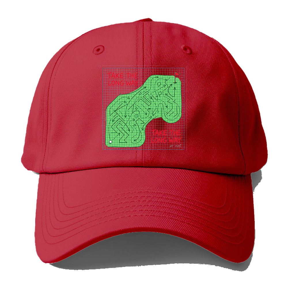 Long Way Golf Baseball Cap