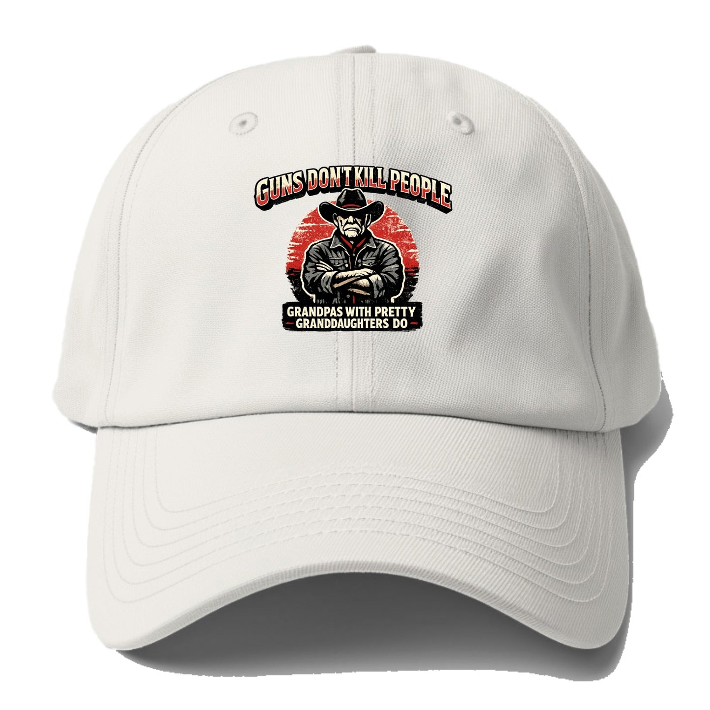 Grandpas Pretty Granddaughters - Cowboy - Baseball Cap For Big Heads