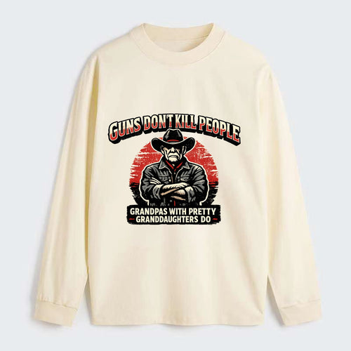 Grandpas Pretty Granddaughters - Cowboy - Classic Long Sleeve Shirt