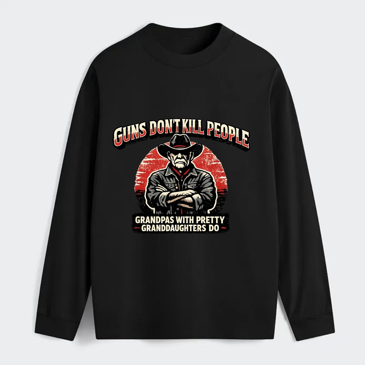 Grandpas Pretty Granddaughters - Cowboy - Classic Long Sleeve Shirt