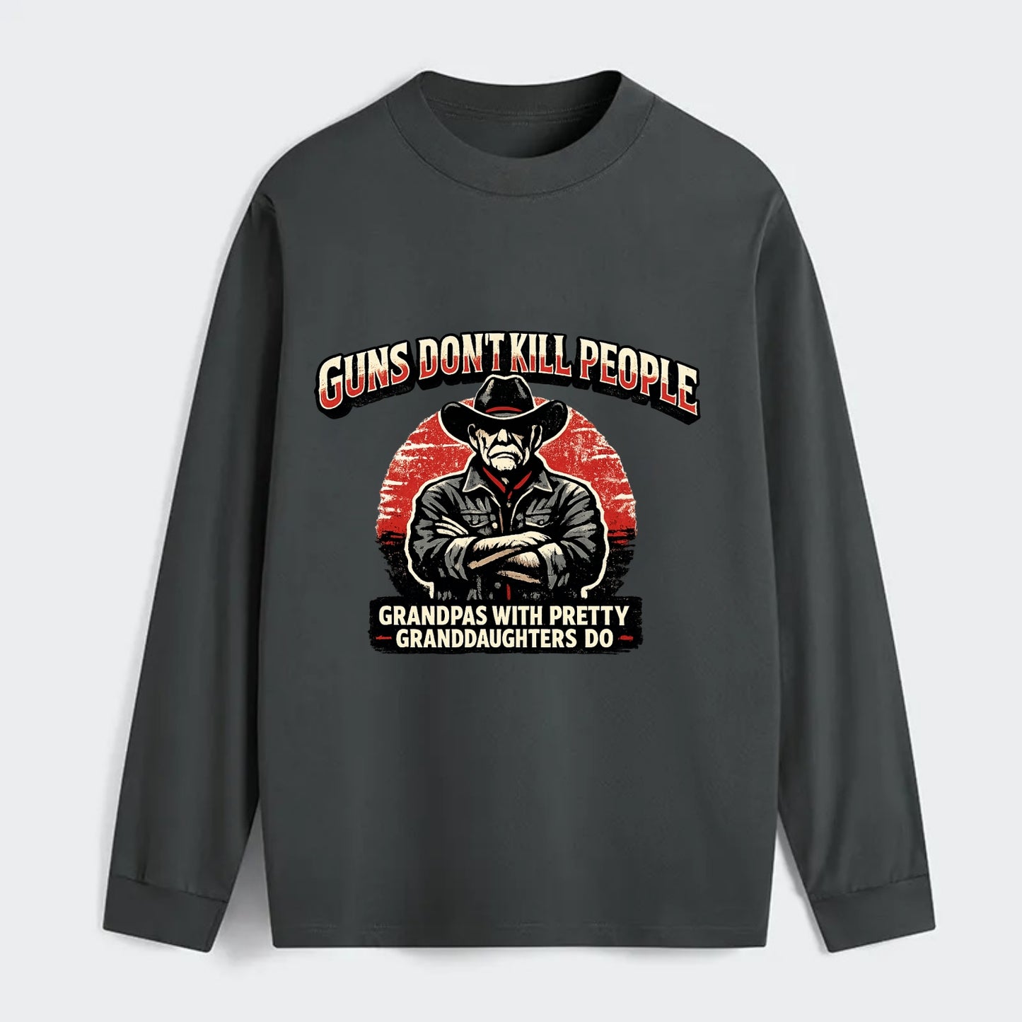 Grandpas Pretty Granddaughters - Cowboy - Classic Long Sleeve Shirt