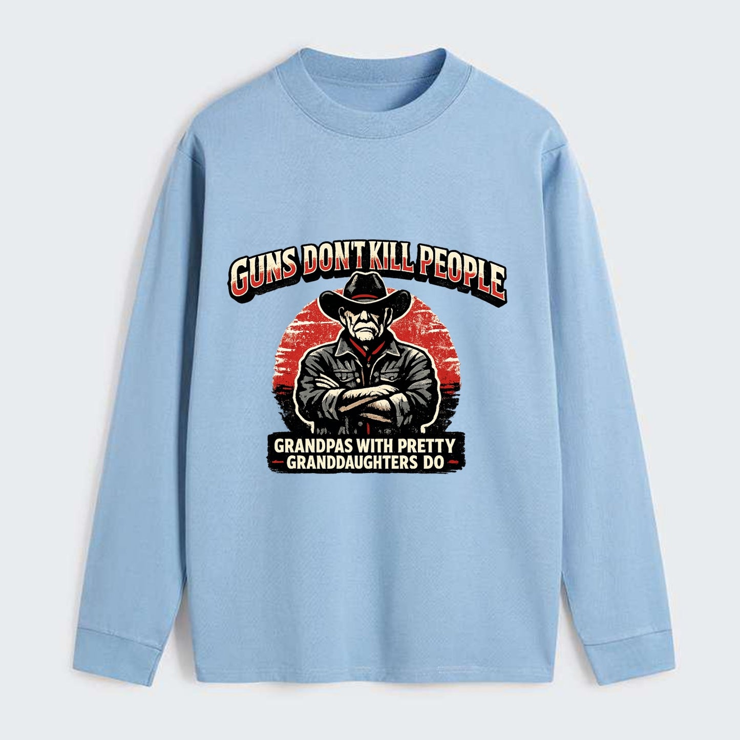 Grandpas Pretty Granddaughters - Cowboy - Classic Long Sleeve Shirt