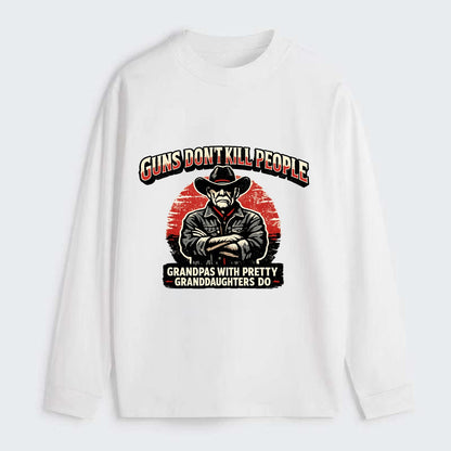 Grandpas Pretty Granddaughters - Cowboy - Classic Long Sleeve Shirt