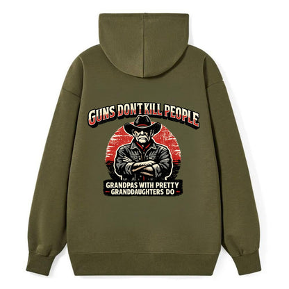 Grandpas Pretty Granddaughters - Cowboy - Classic Pullover Hoodie