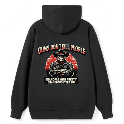 Grandpas Pretty Granddaughters - Cowboy - Classic Pullover Hoodie