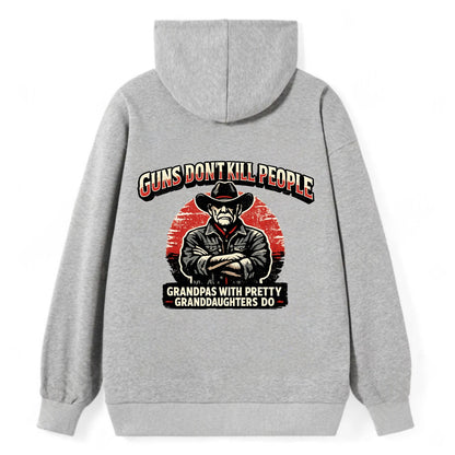 Grandpas Pretty Granddaughters - Cowboy - Classic Pullover Hoodie